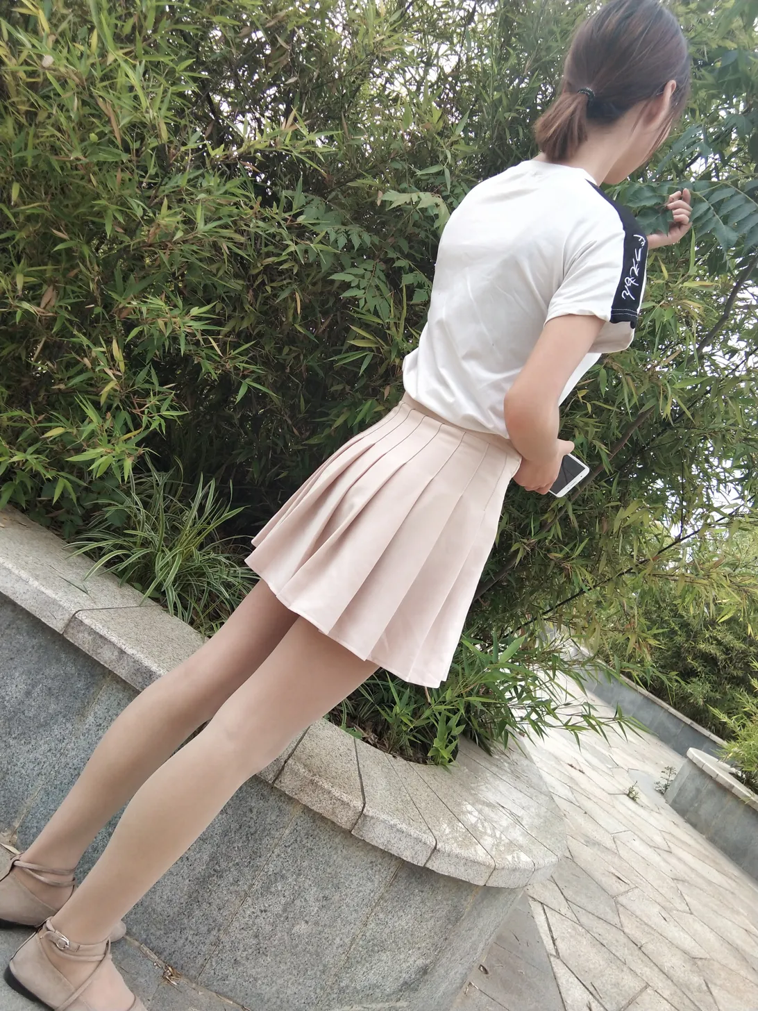 [Mzsock] NO.016 Flesh strap flat shoes street photography#[24P]-5