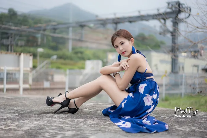 [Mzsock] NO.052 Polly high-slit long skirt, high heels and beautiful legs travel photo street photography#[60P]-26