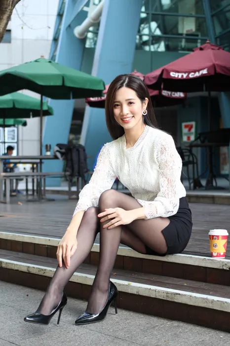 [Mzsock] NO.056 Zhang Jun OL uniform high heels beautiful legs outdoor shooting street photography#[103P]-3